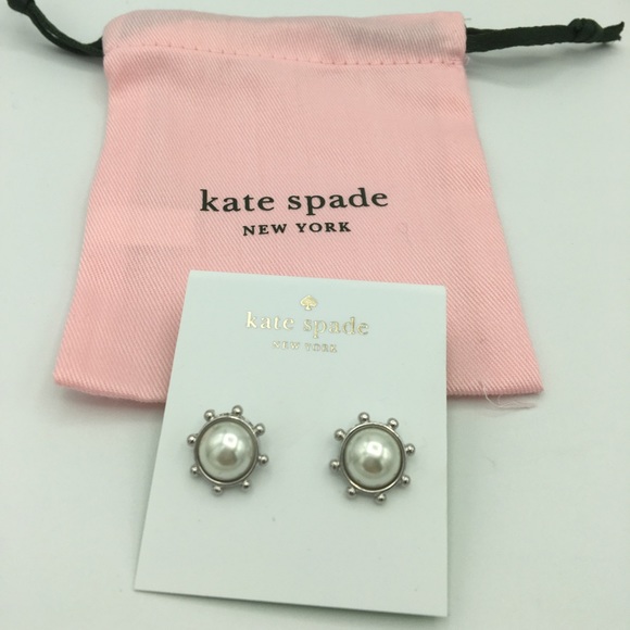 Kate Spade Flying Colors Bezel Stud Earrings